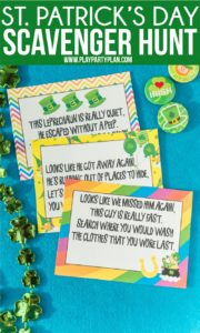 St. Patrick's Day scavenger hunt