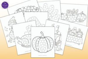 Free Printable Back to School Dot Marker Pages - The Artisan Life
