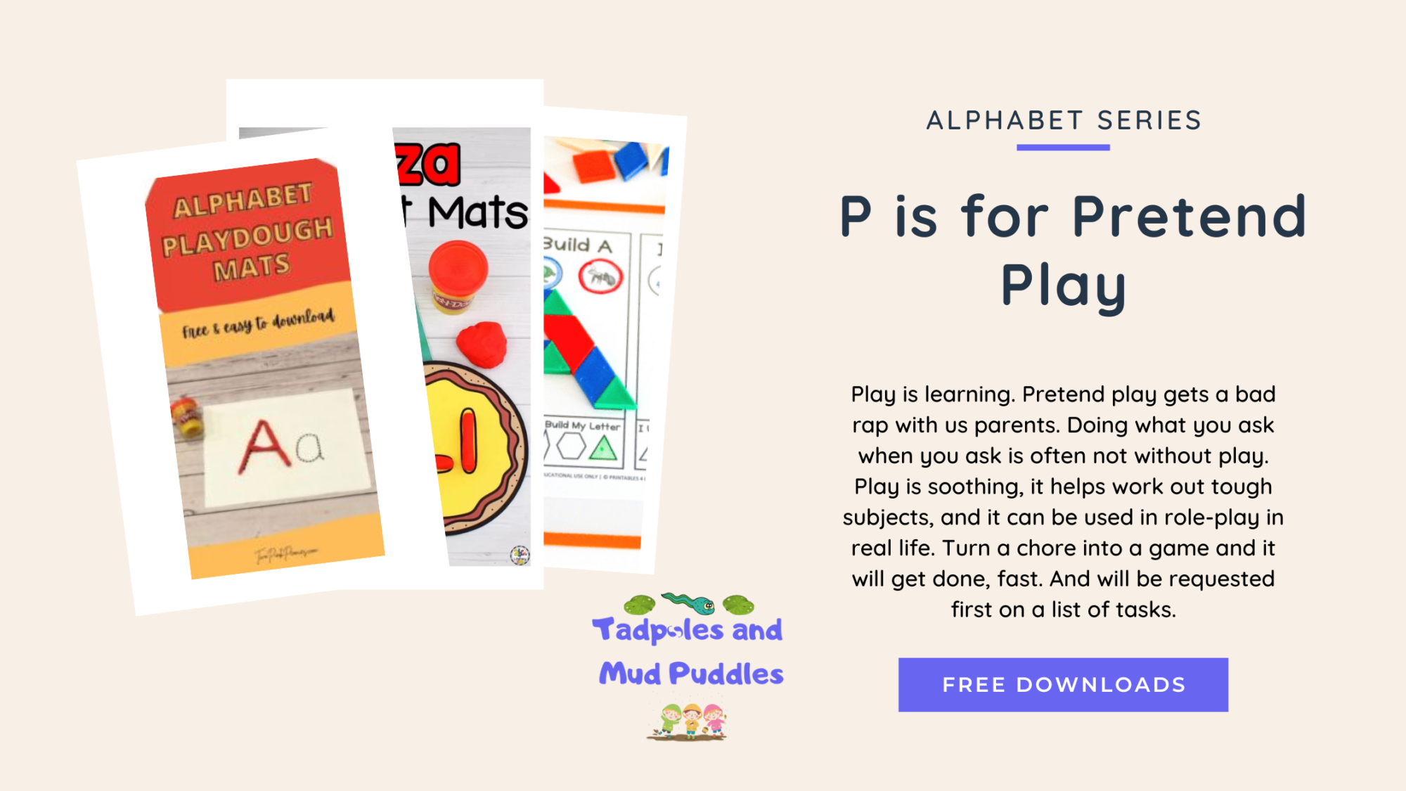 p is for pretend play