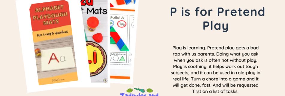 p is for pretend play